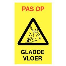 Beacon yellow beware, slippery floor recto/verso